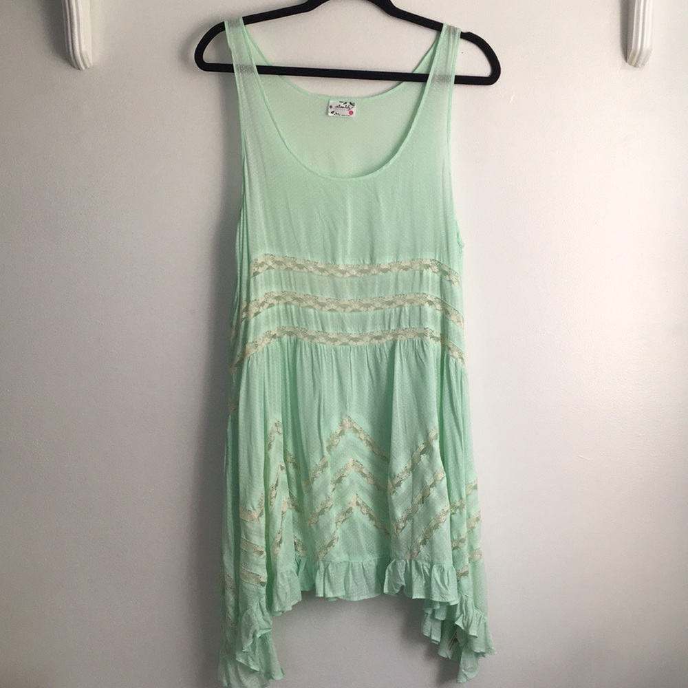 Free people Voile and Lace Trapeze Slip